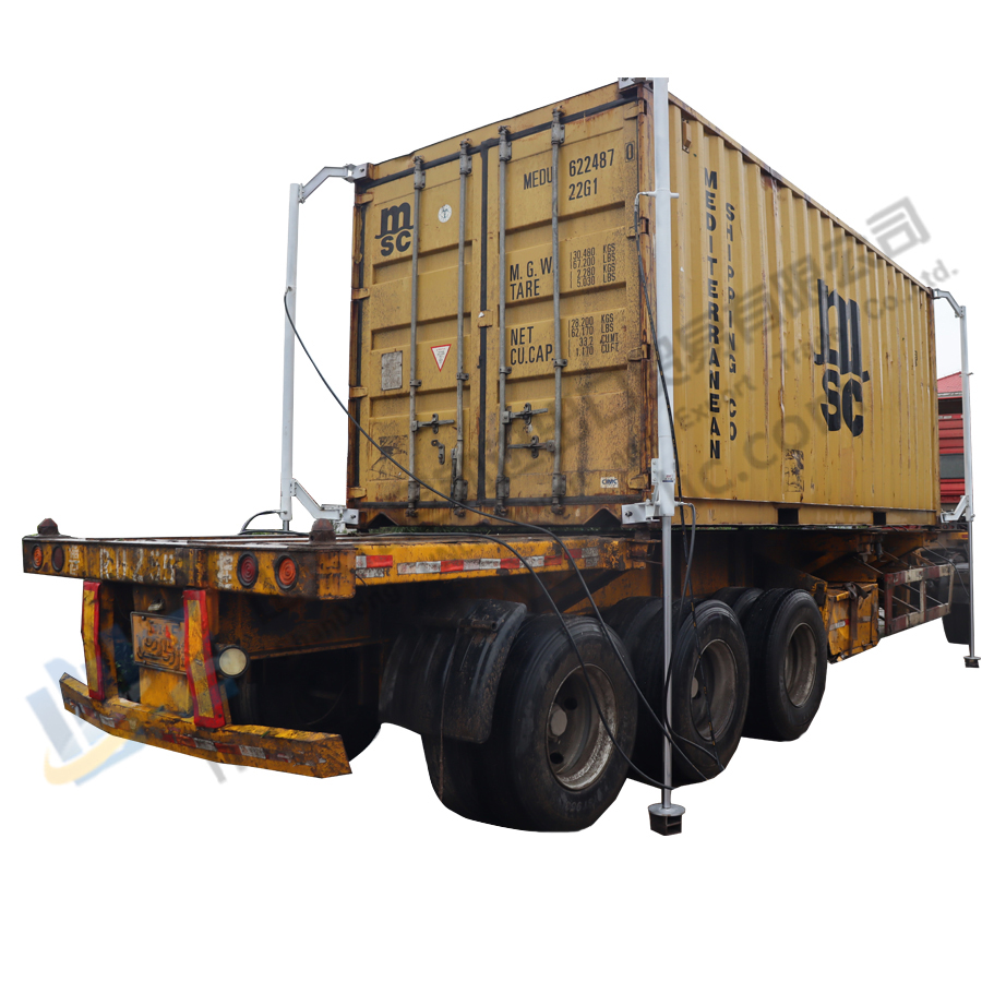 Container Loading And Unloading System Removable Hydraulic Cylinder