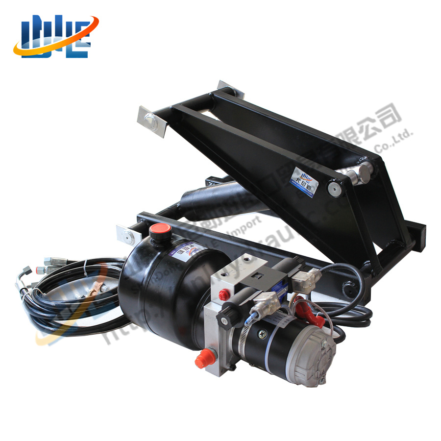 Scissor Type Hydraulic Cylinder Lifting System For Hydraulic Dump