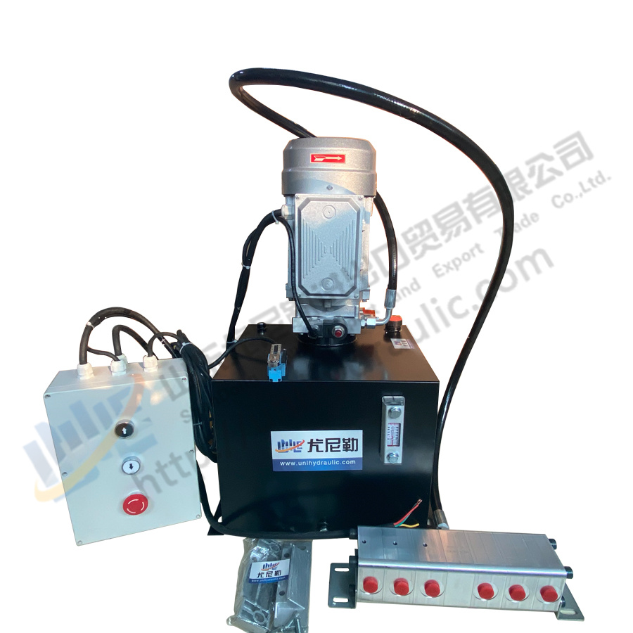 Hydraulic system single acting hydraulic power pack unit for lift