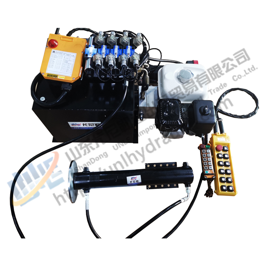 Remote control hydraulic pump diesel engine gas powered hydraulic power