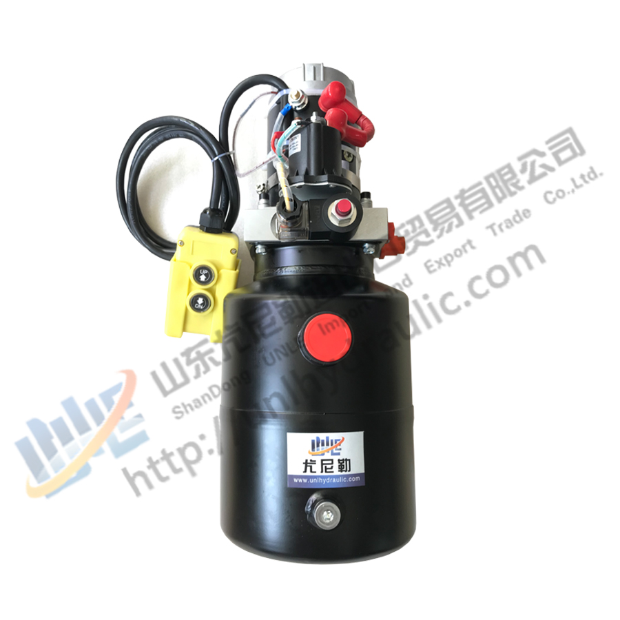 Telescopic small size hydraulic cylinder ram and 12 v hydraulic power ...