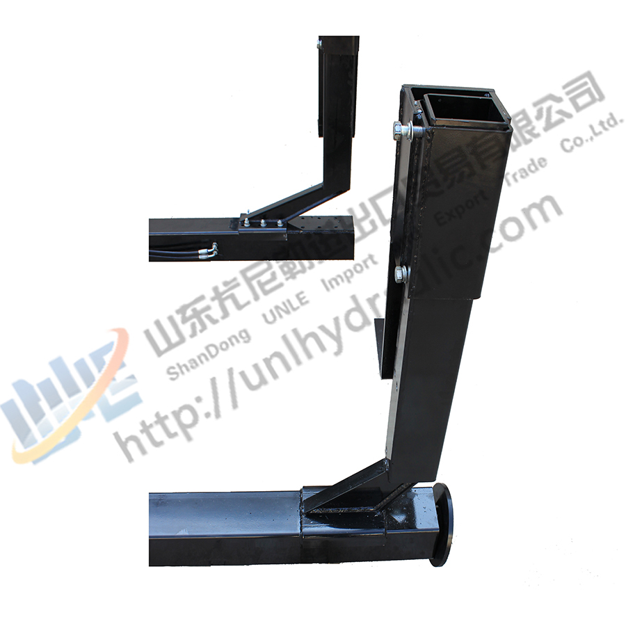 Container support leg hydraulic lift cylinder container hoist system