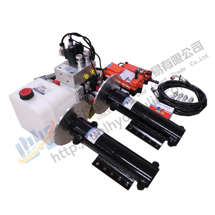 Hydraulic cylinder camping trailer mini caravan support legs with